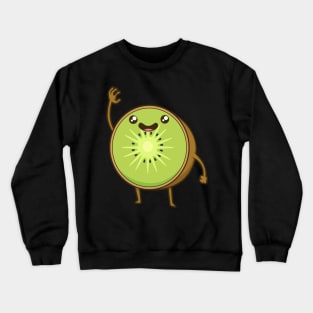 Kawaii Cartoon Kiwi Crewneck Sweatshirt